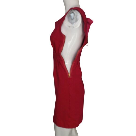 MARC MARC JACOBS Dress, XS, Berry/Magenta, Short, Cut out back, Sleeveless - Picture 10 of 15